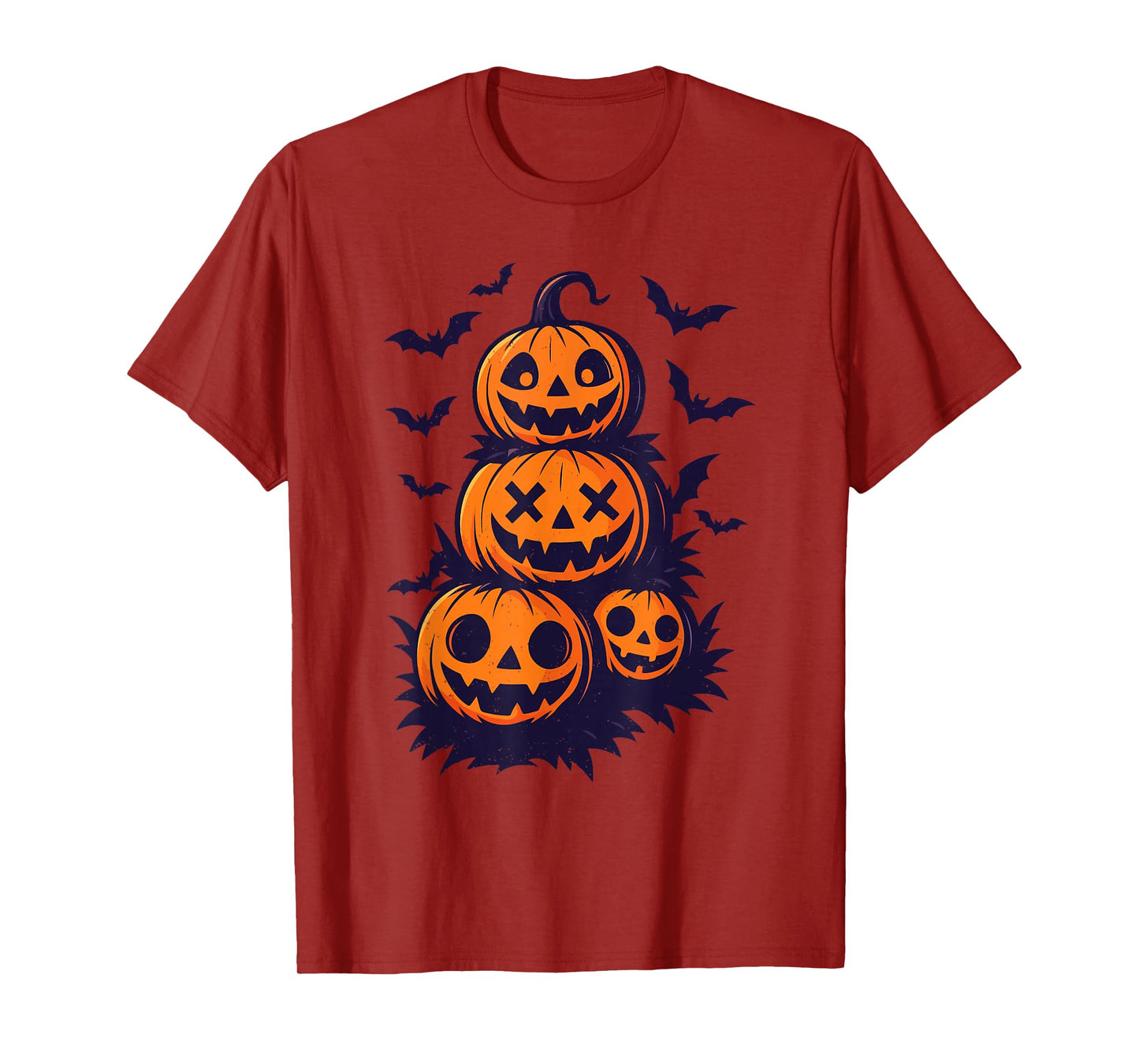 Pumpkin Crows Halloween Jack O Lantern Spooky Season T-Shirt