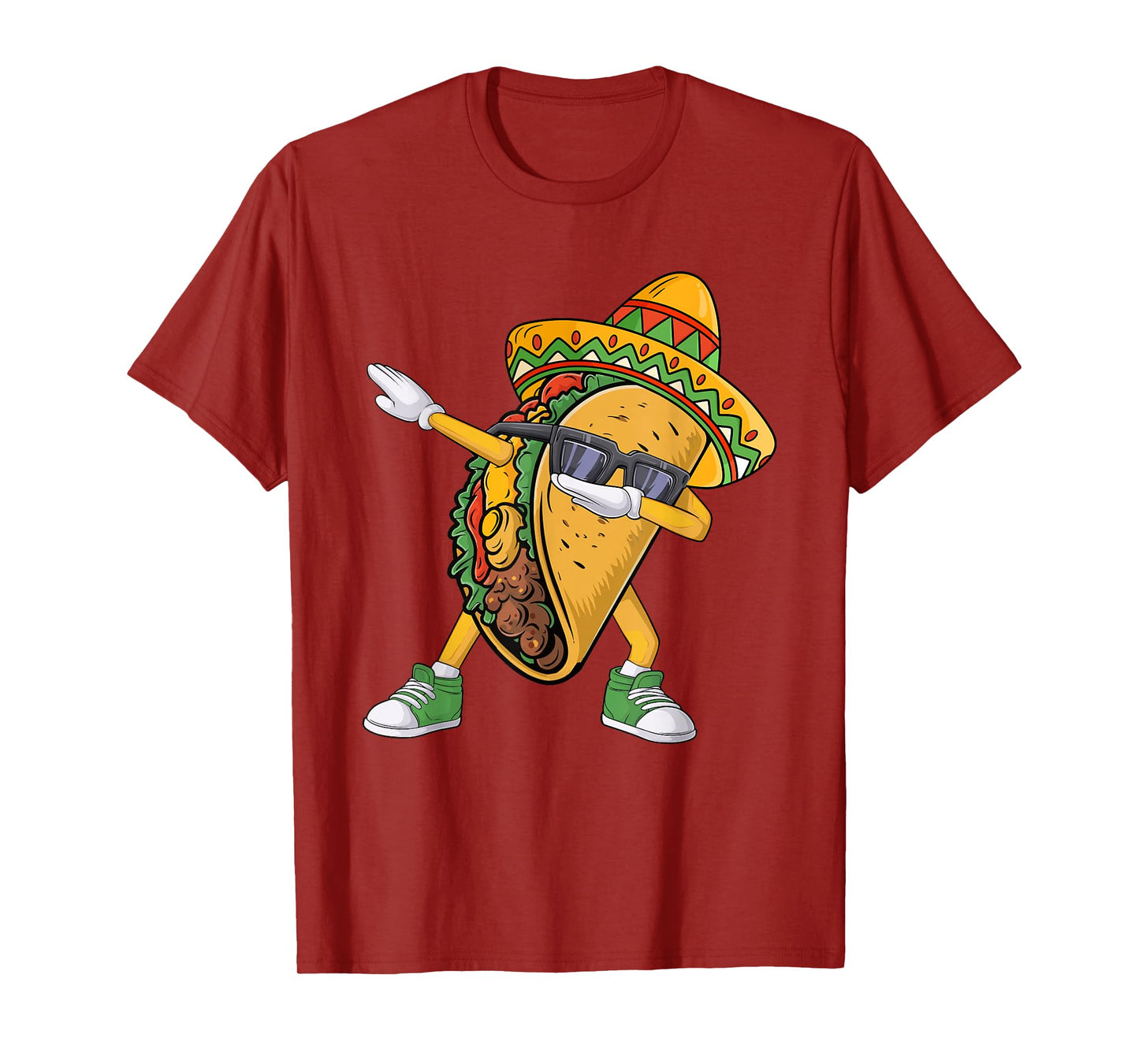Dabbing Taco Cinco de Mayo Funny Mexican Food Dab Boys Kids T-Shirt
