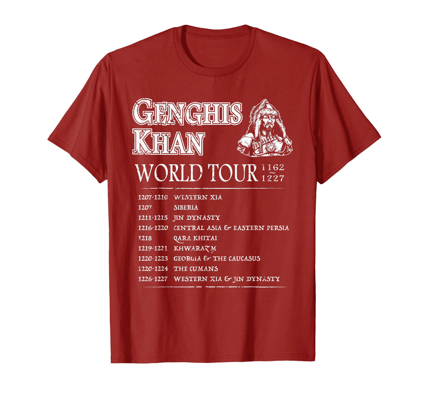 World Tour: Genghis Khan - Historic Mongolian Empire T-Shirt