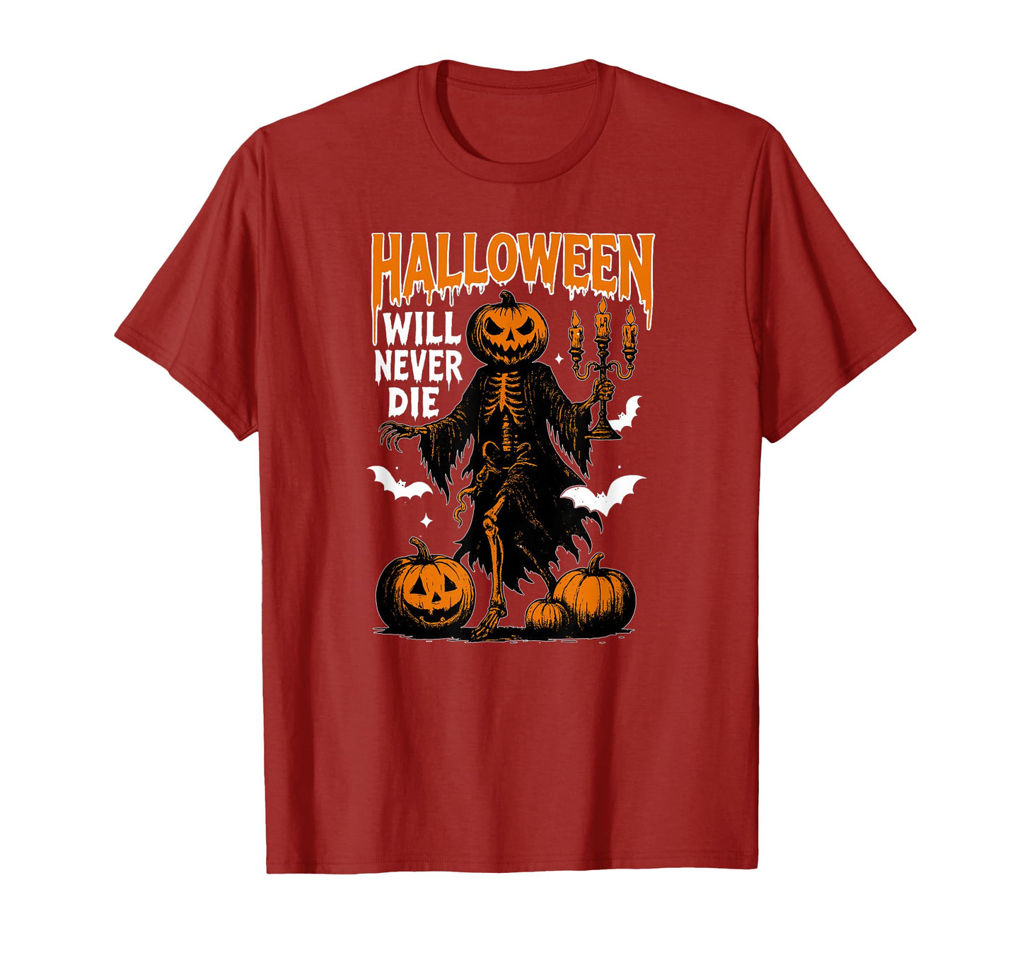 Halloween Will Never Die, Creepy Fall, Horror Graphic T-Shirt