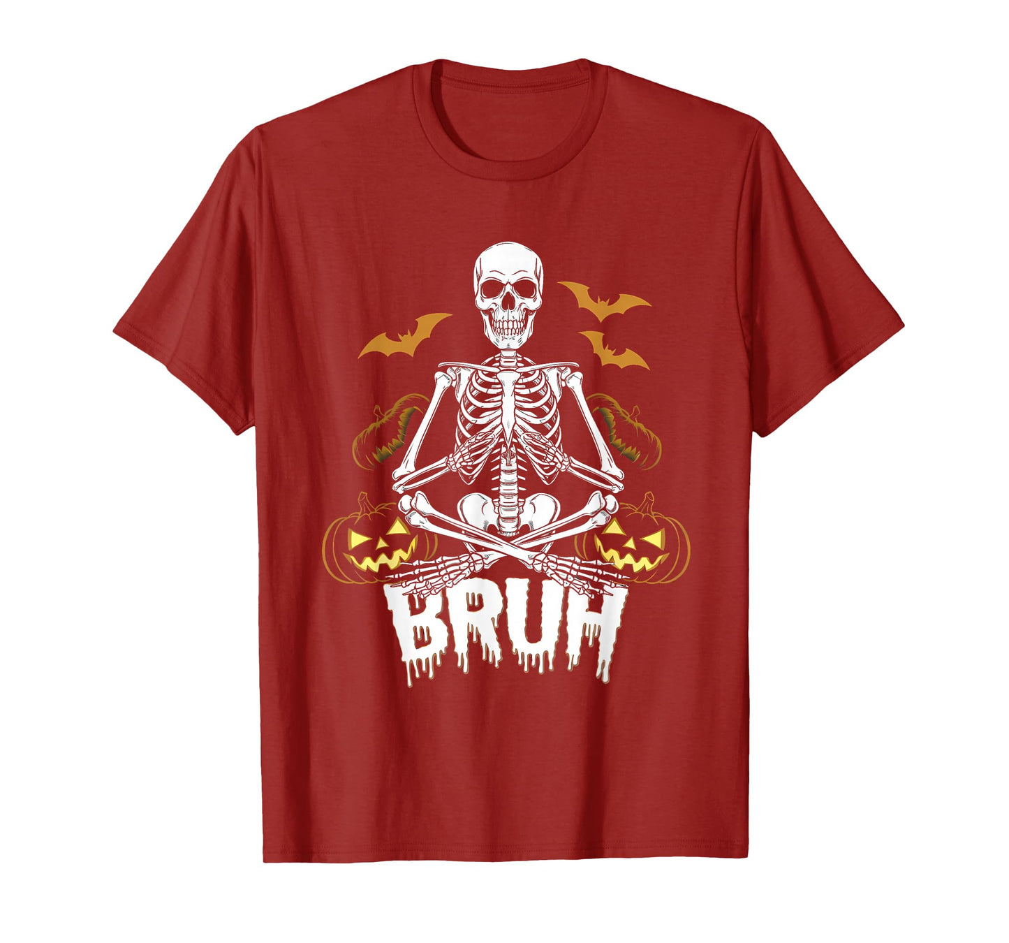 Halloween Skeleton Video Gaming Gamer Teens Men Youths Boys T-Shirt