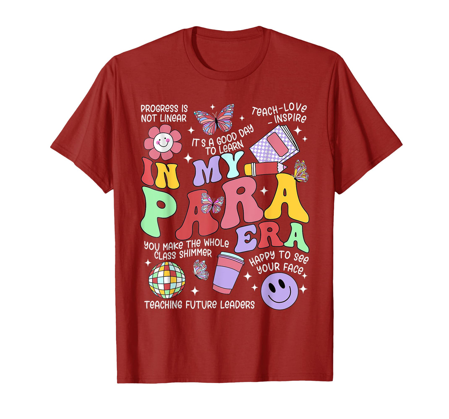 Vintage In My Para Era Groovy Paraprofessional Paraeducator T-Shirt
