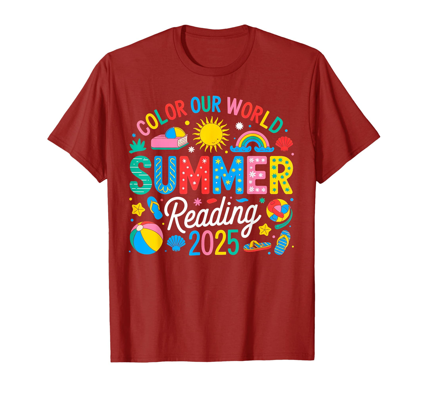 Color Our World Summer Reading Program 2025 T-Shirt