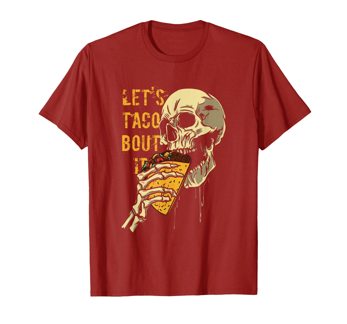 Amazing Spooky Creepy Halloween Taco Skeleton T-Shirt