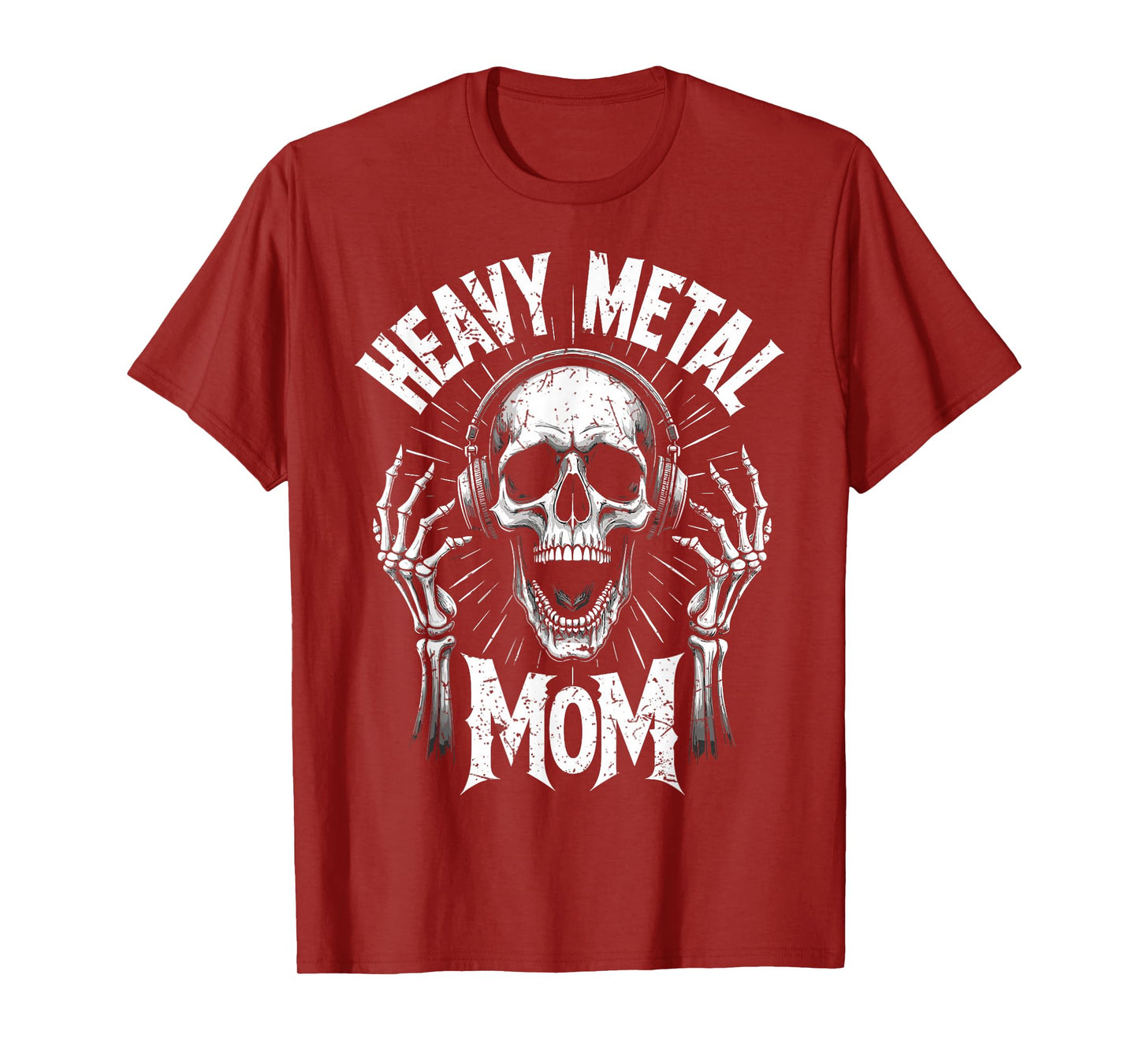 Creepy Skeleton Death Heavy Metal Mom Rock Music Fan Mother T-Shirt