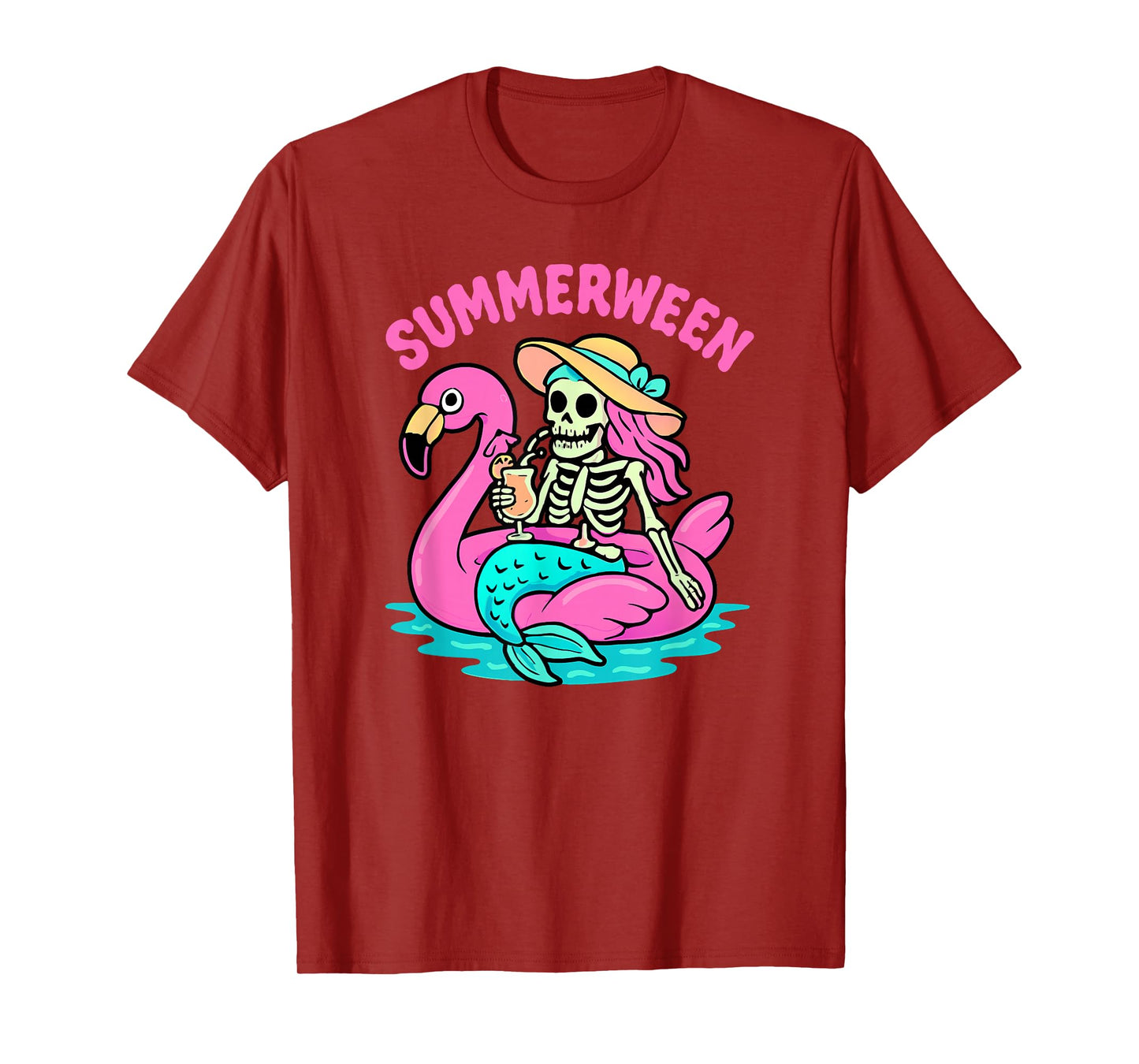 Summerween Summer Halloween Mermaid Summerween T-Shirt