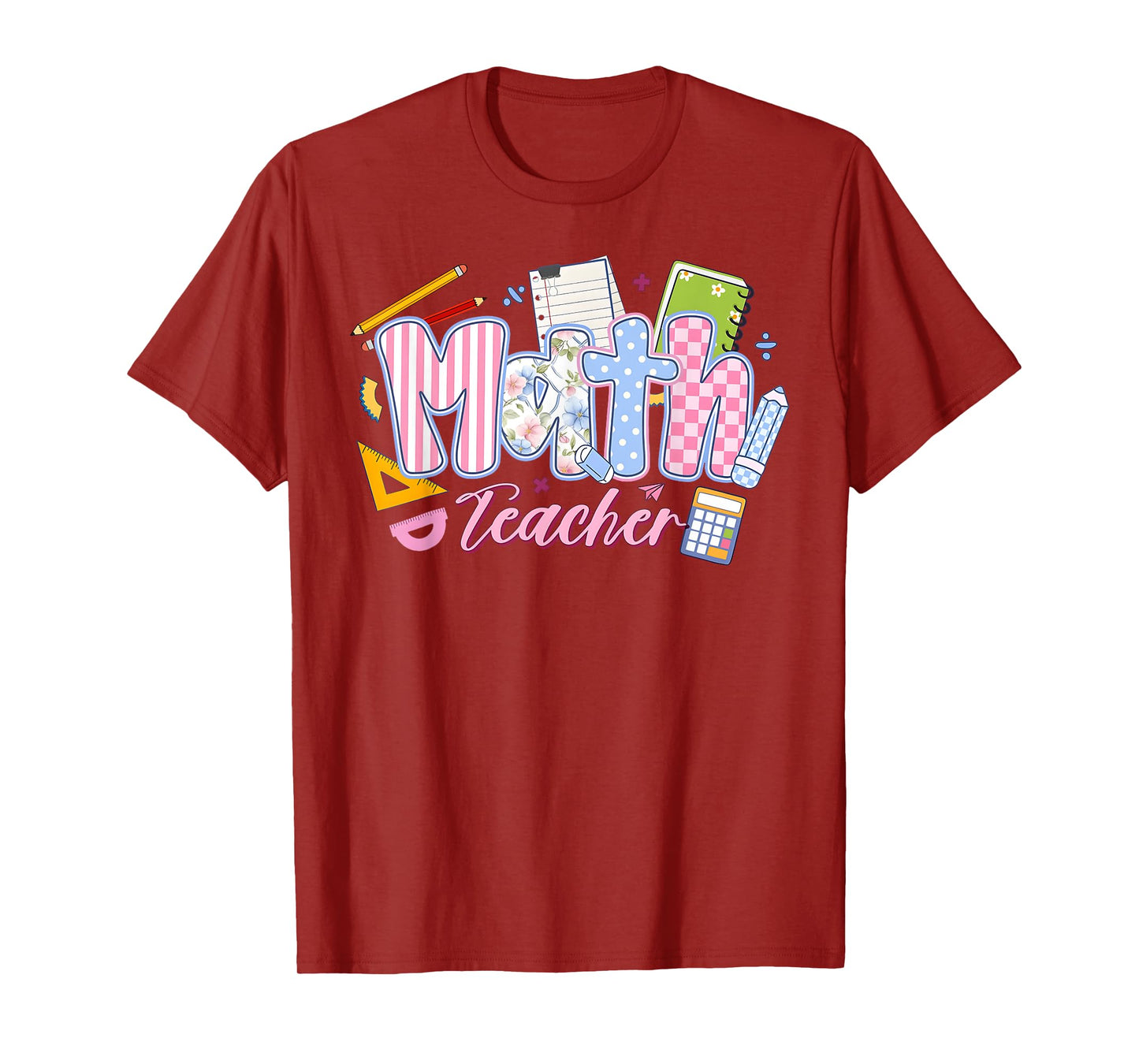 Funny Math Teacher Back To School First Day Of School T-Shirt