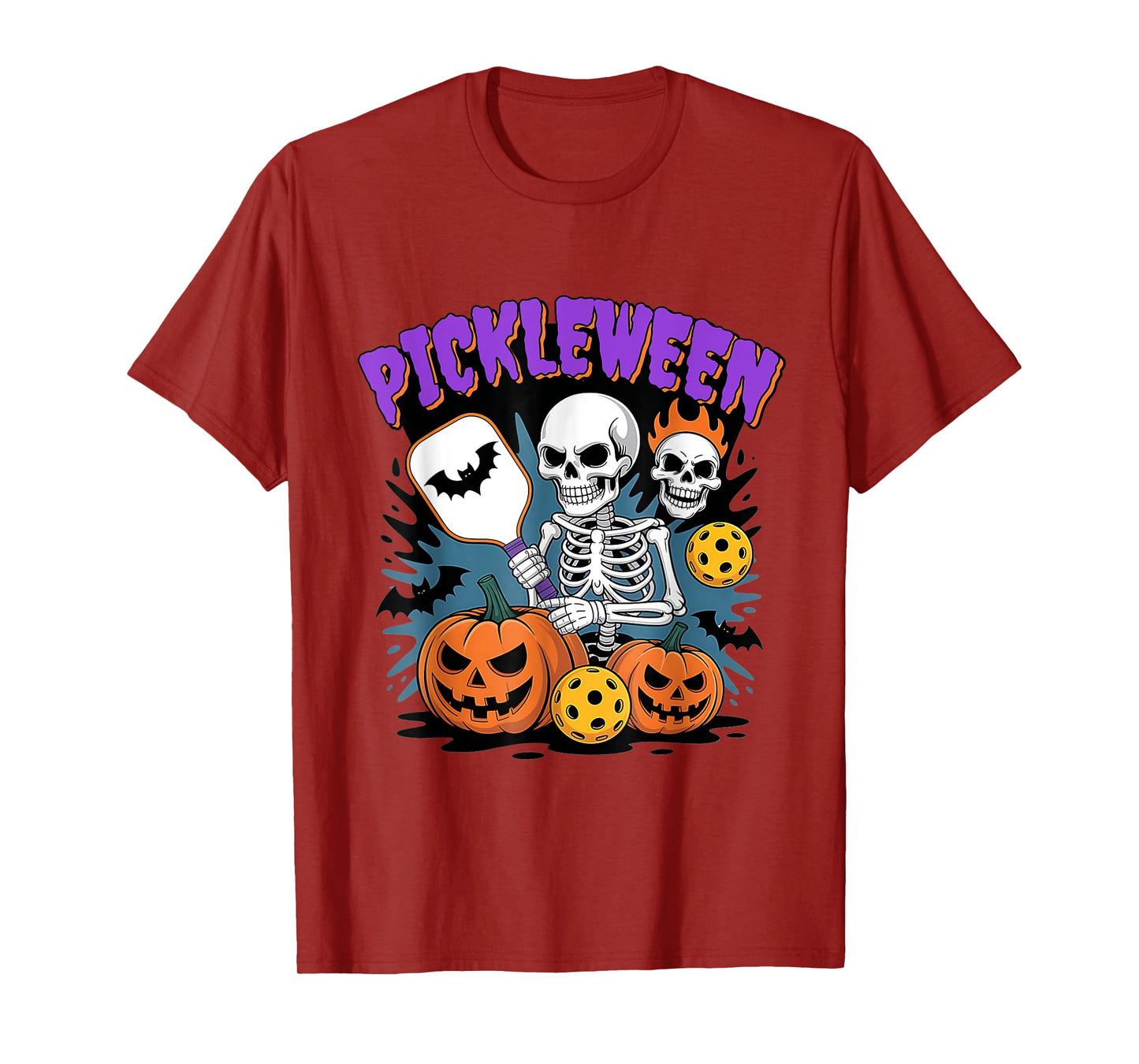 Halloween Pickleball Skeleton Parody Gift T-Shirt