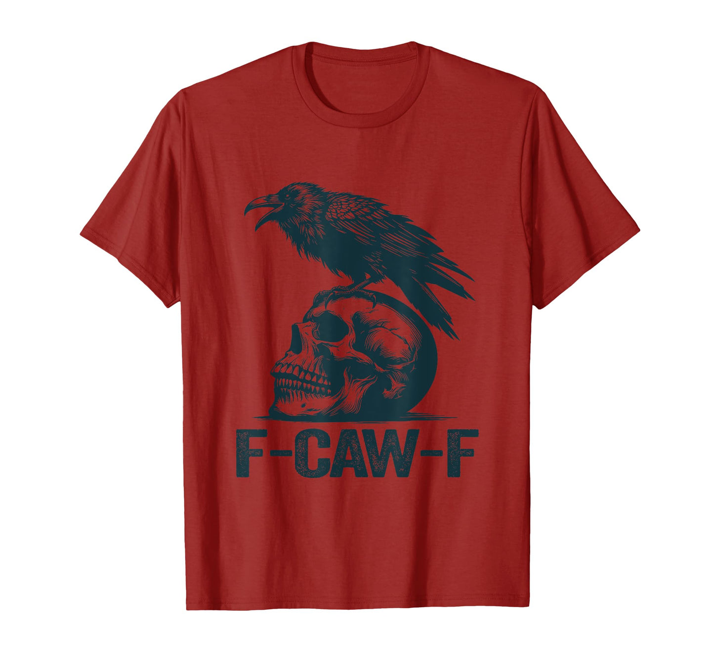 Black Crow F-Caw-F Retro Crow Lover Funny T-Shirt