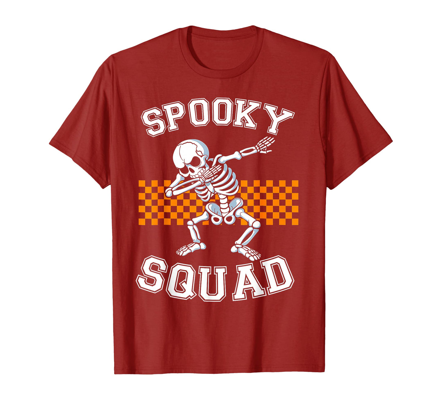 Spooky Squad Halloween Dabbing Skeleton Kids Boys T-Shirt