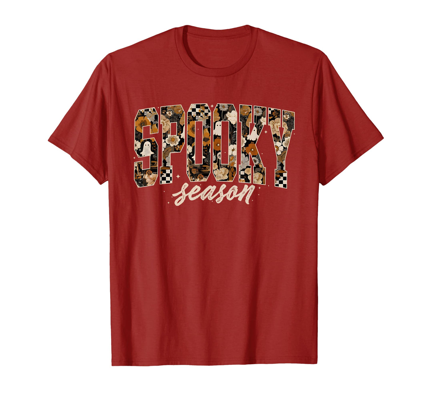 Spooky Season Retro Happy Halloween Ghost Women Toddler Girl T-Shirt
