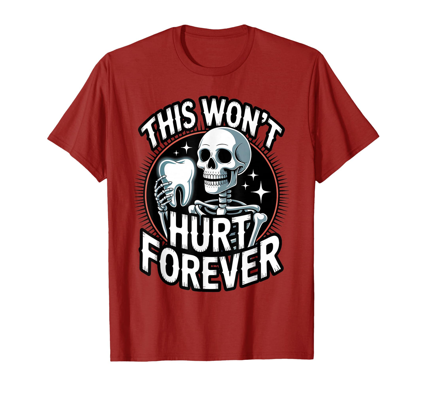 Skeleton Dentist Halloween Funny Spooky Dental T-Shirt