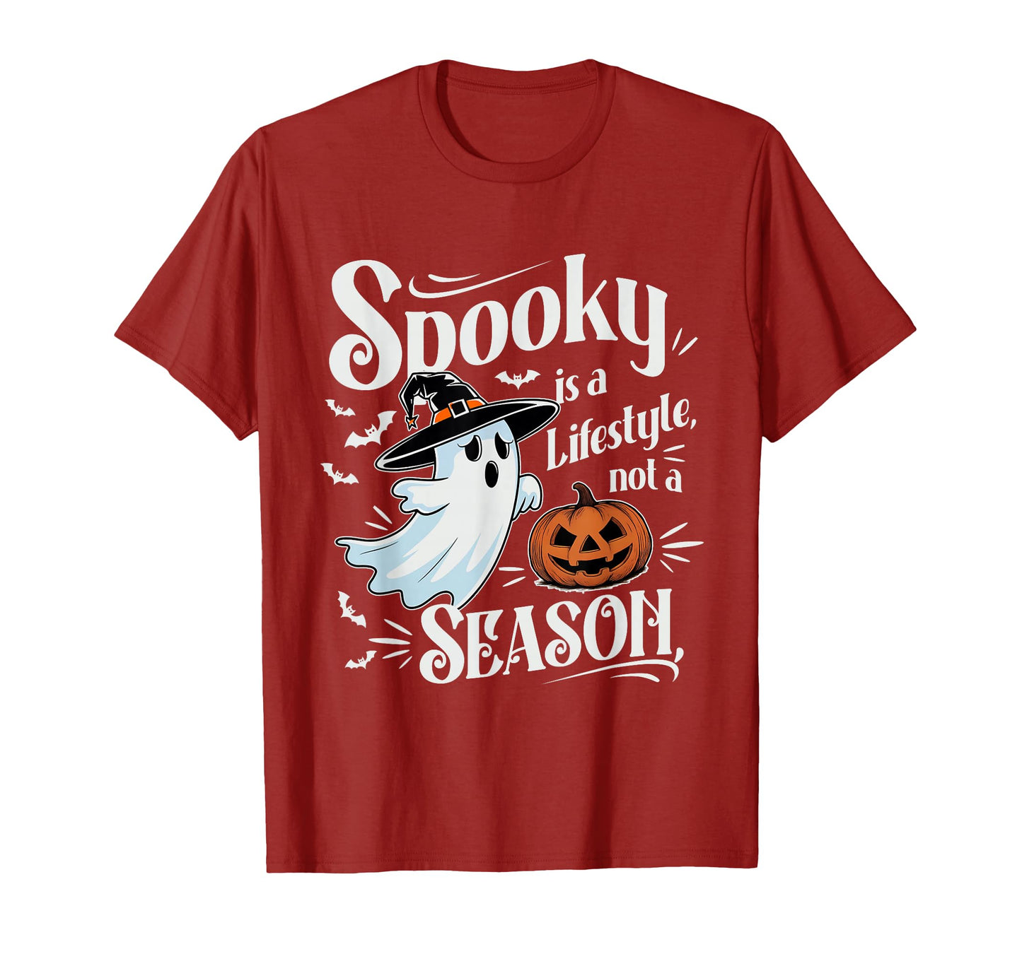 Spooky is a Lifestyle, Not a Season. Spooky Ghost Halloween T-Shirt