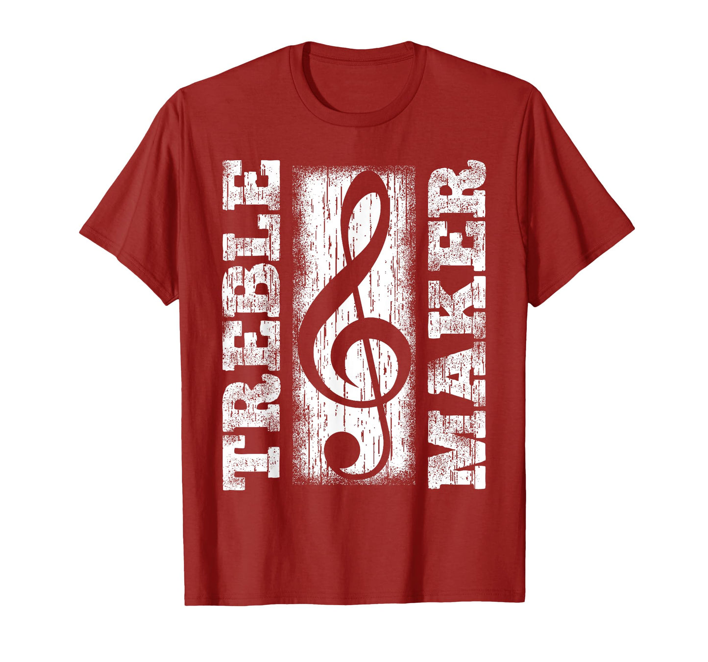 Treble Maker - Funny Distressed Treble Clef Graphic T-Shirt