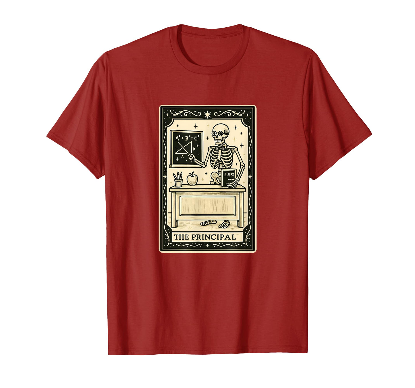 The Principal Tarot Card - Halloween Spooky Gothic School T-Shirt