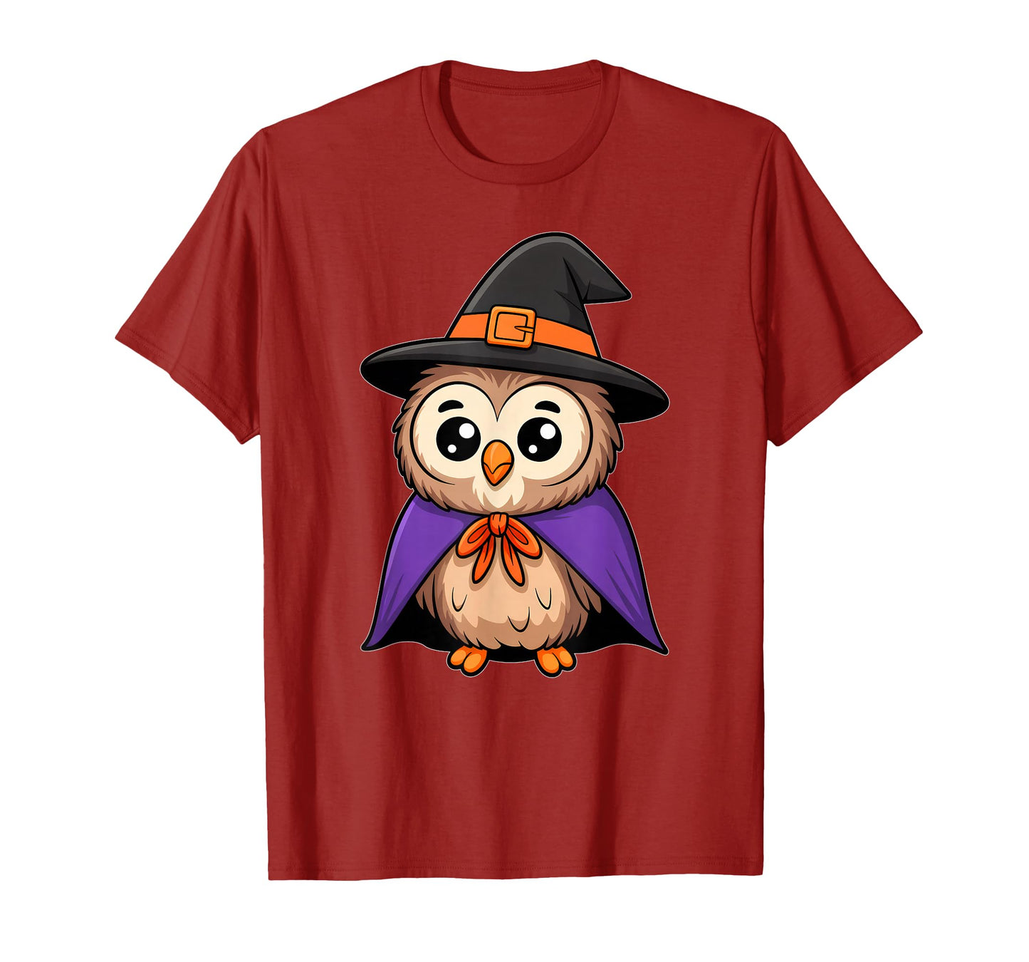 Cute Halloween Owl Witch Hat Costume Boys Girls Kids Toddler T-Shirt