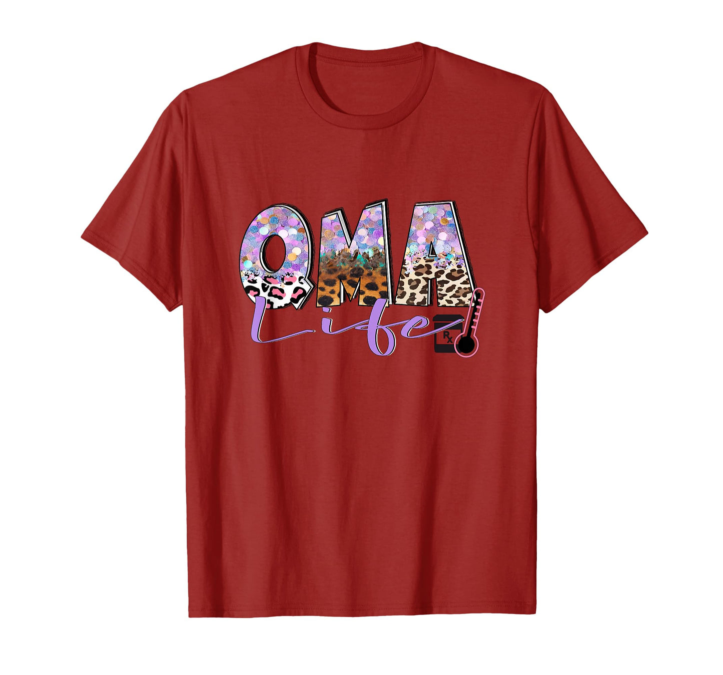 QMA Life Leopard Funny Qualified Medication Aide Nurse Day T-Shirt