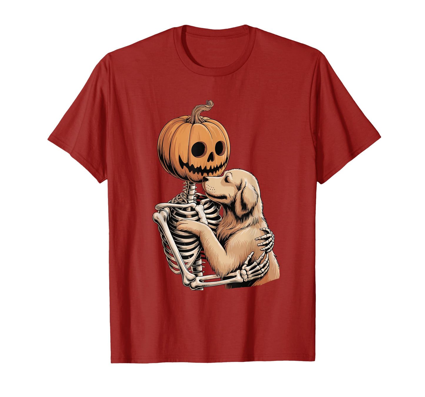 Halloween Skeleton Golden Retriever GR Dog Goldie T-Shirt