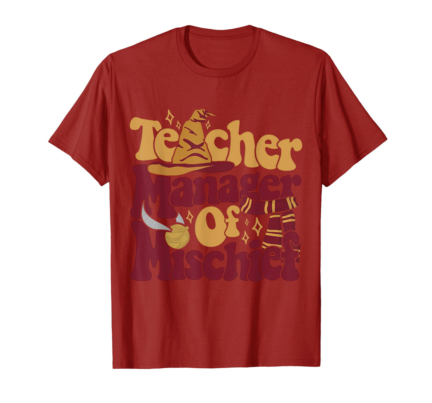 Magical Teacher Shirt Manager Of Mischief Teacher Gifts T-Shirt