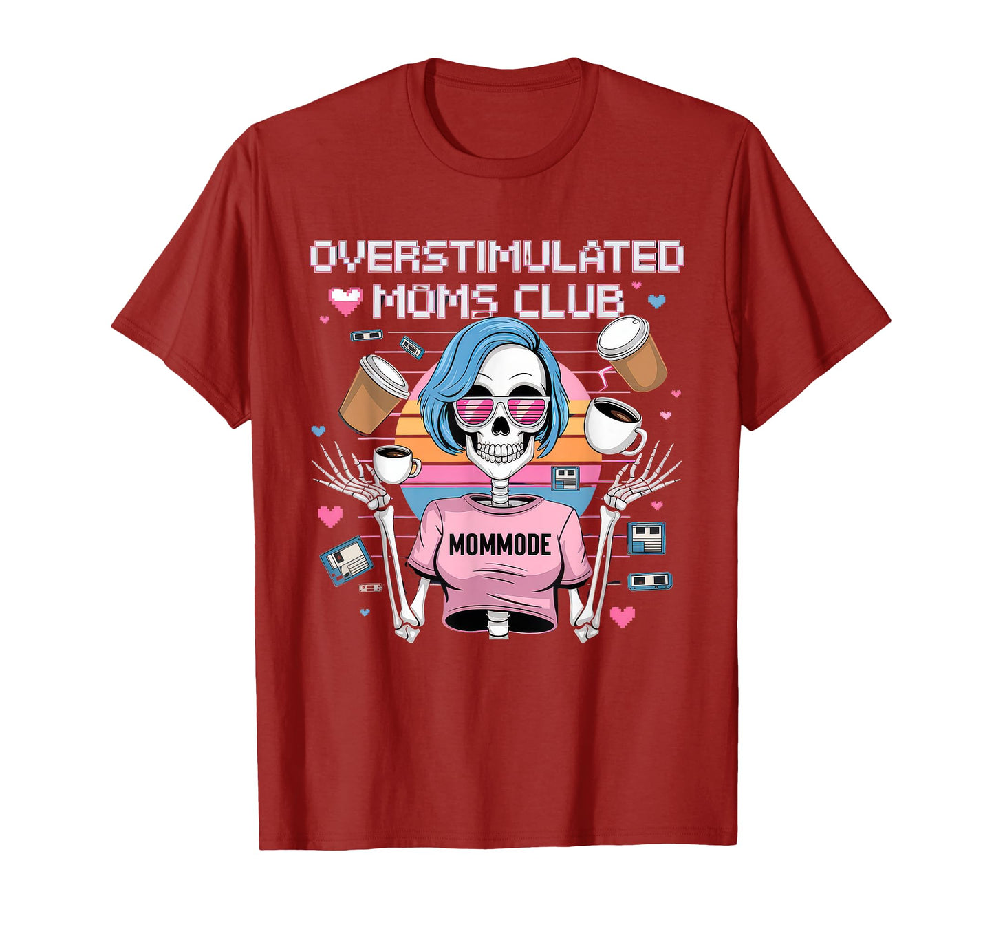 Overstimulated Moms Club Tshirt Mom Depression Mental Health T-Shirt