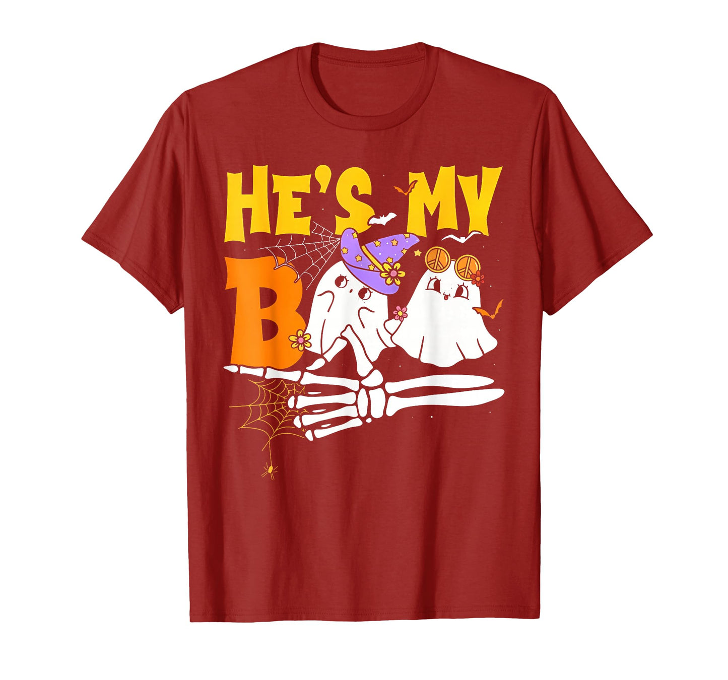 He's My Boo Funny Fall Season for Couple in Hallloween T-Shirt