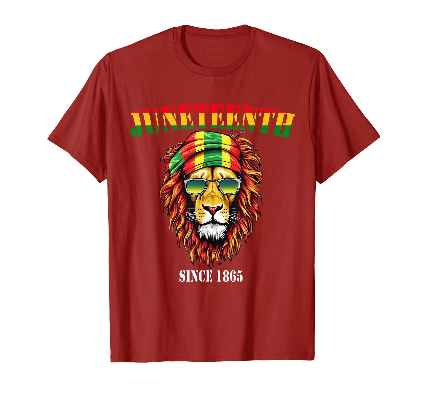 Awesome Lion Juneteenth Cool Black History June 19 2025 Flag T-Shirt