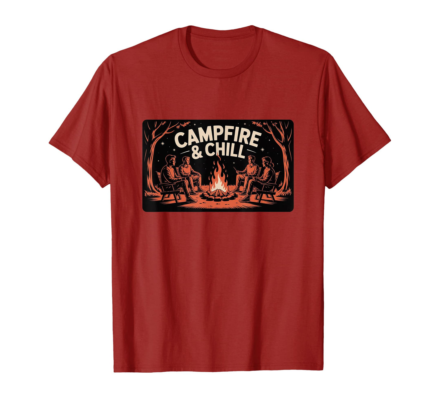 Campfire & Chill – Cozy Outdoor Vibes Tee T-Shirt