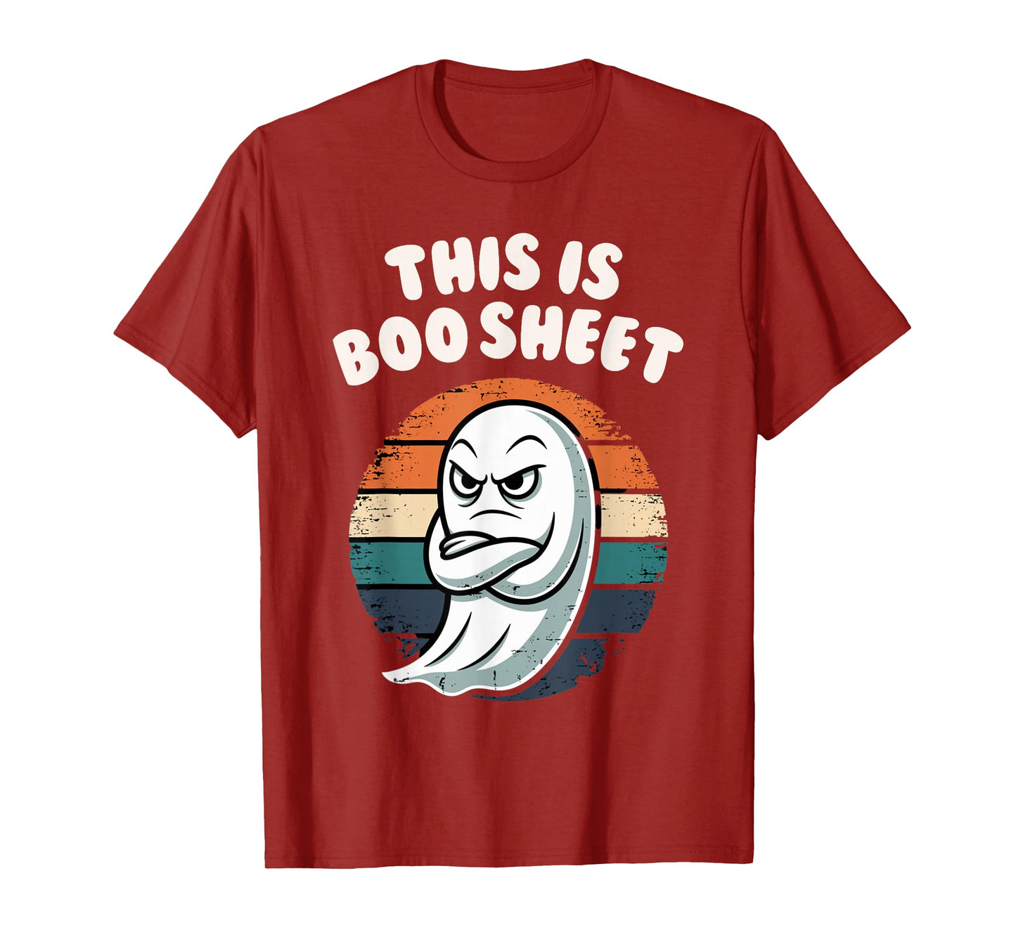 This is Boo Sheet Ghost Retro Halloween Costume Men Women T-Shirt