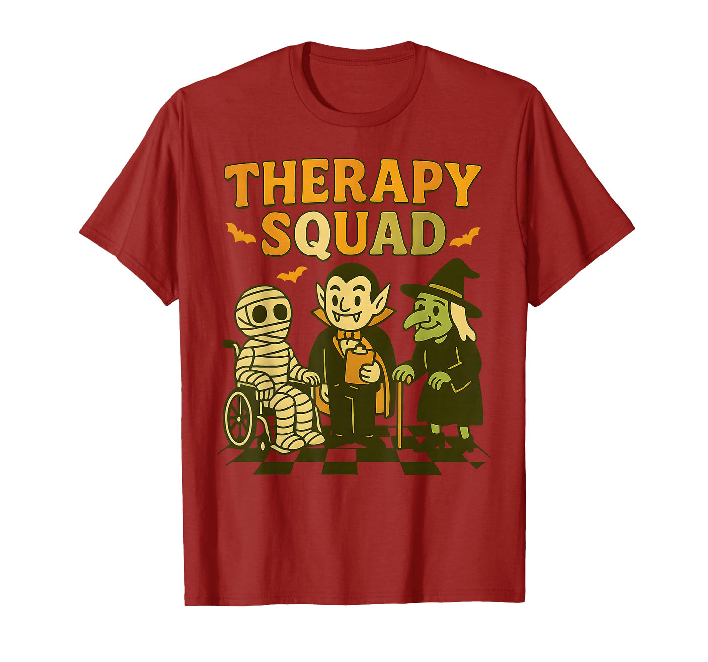 Funny Therapy Squad Retro OT PT Team Cute Halloween Physical T-Shirt