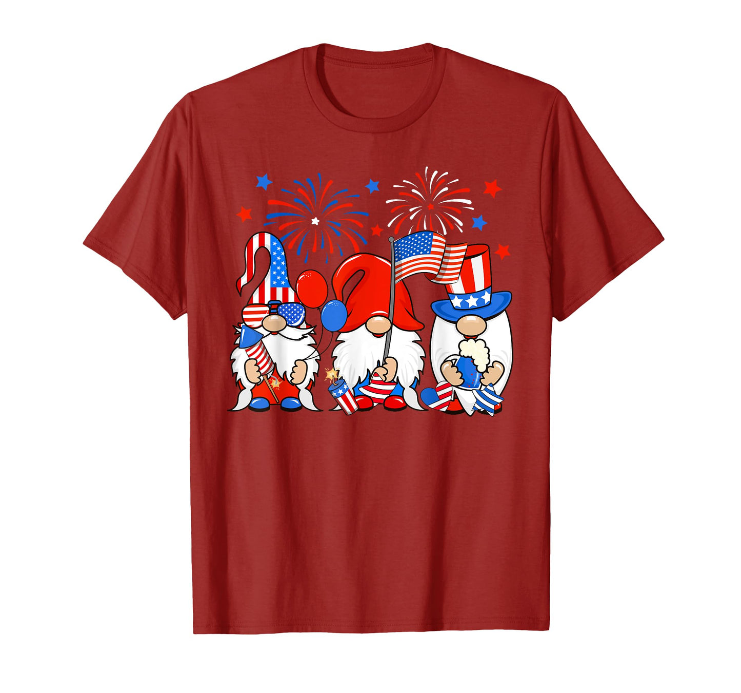 American Gnomes Celebrating Independence Day 4th Of July T-Shirt