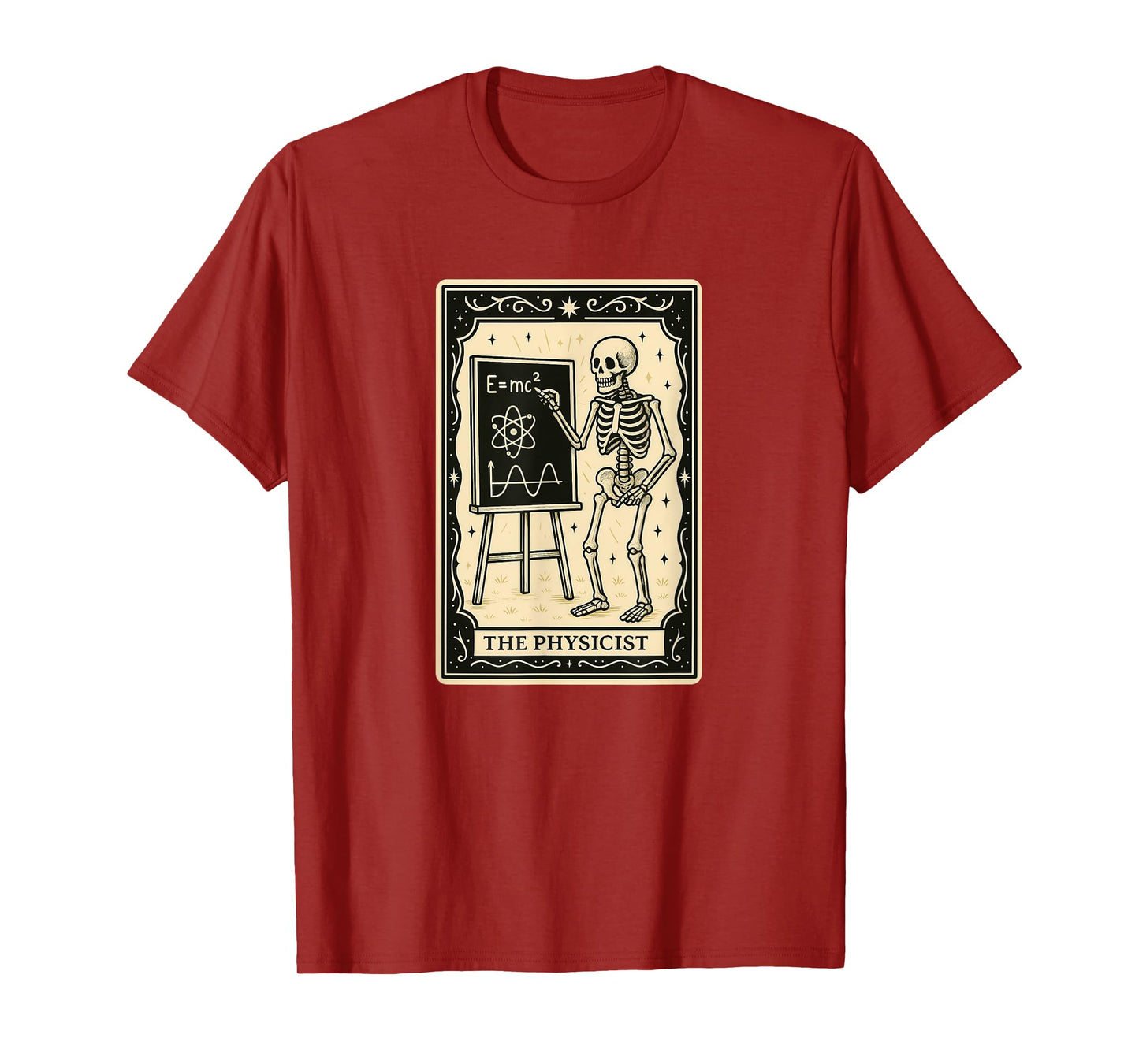 Physicist Tarot Card Halloween Spooky Gothic Physics Teacher T-Shirt