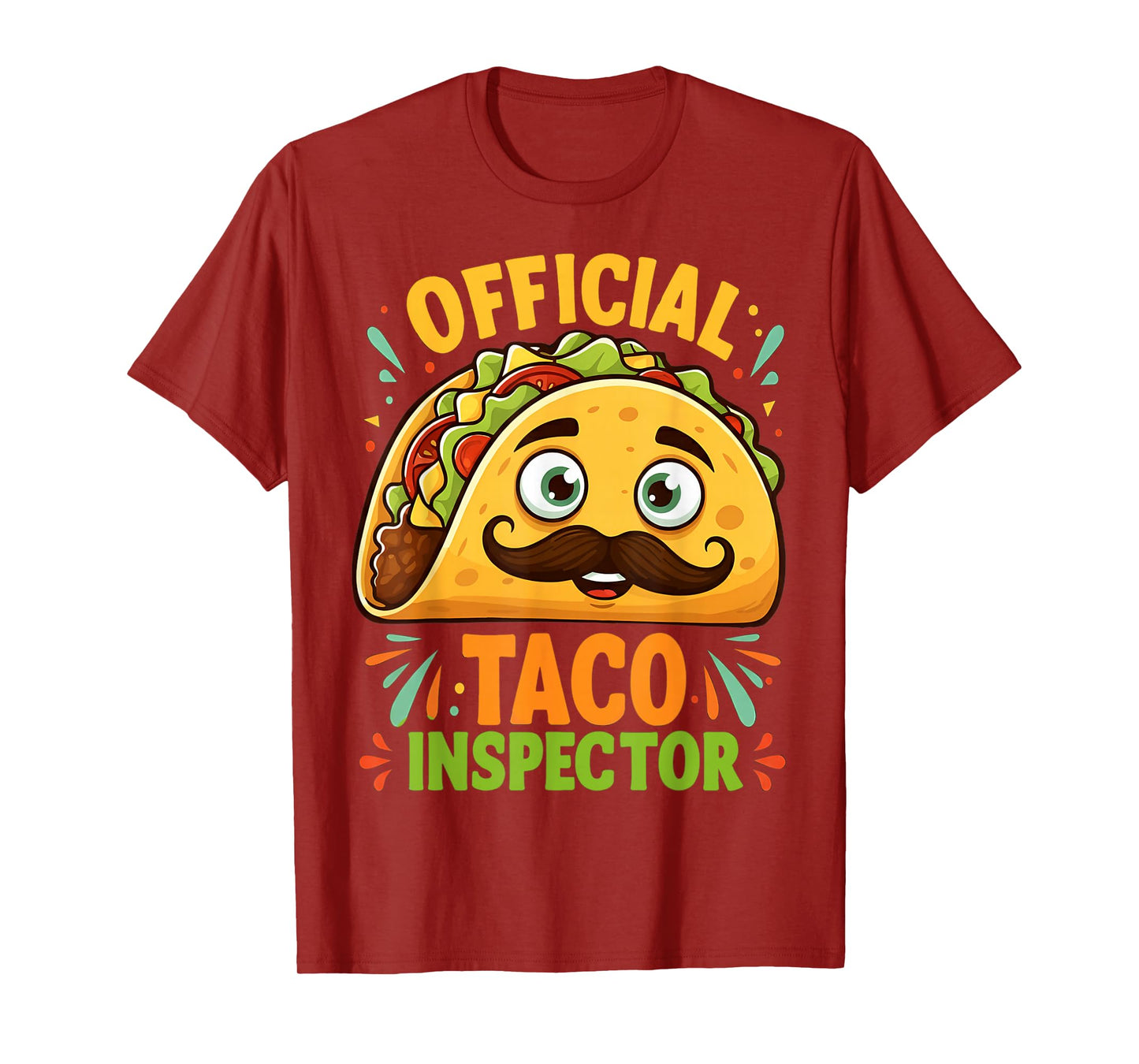 Funny Taco Official Taco Inspector Mexican Tacos T-Shirt