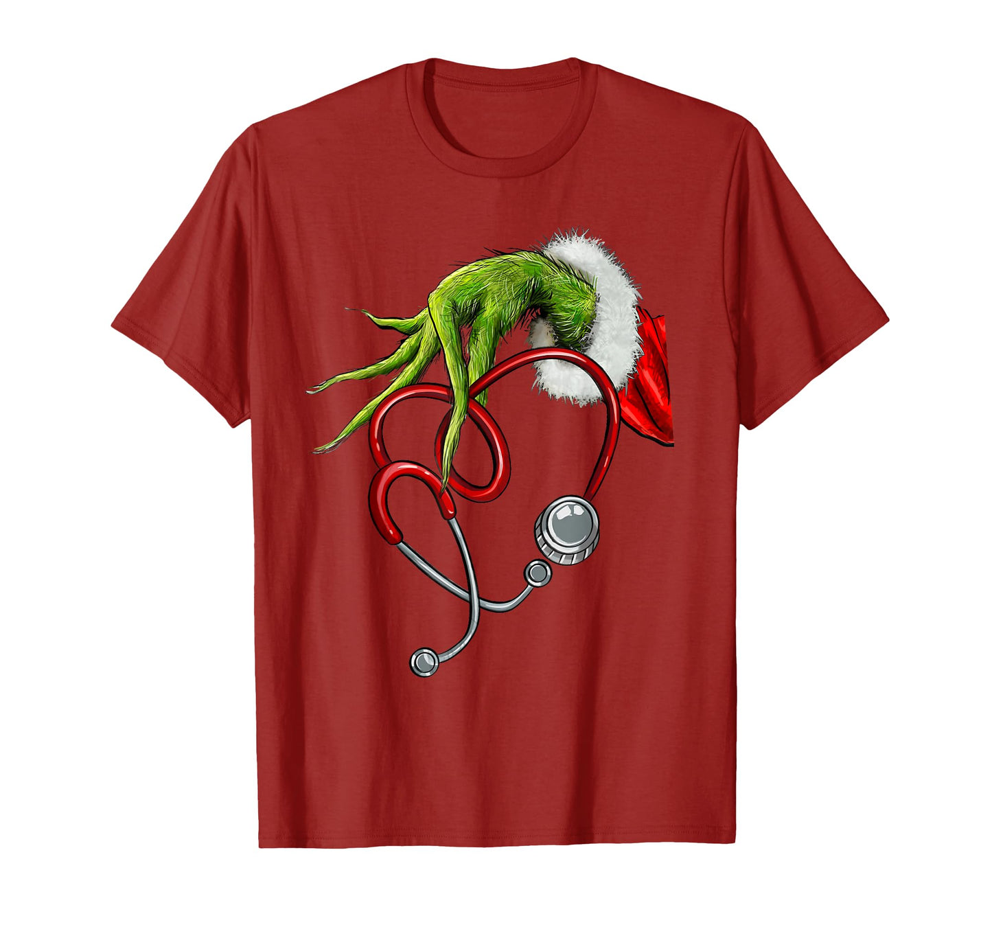 Nurse Funny Merry Christmas Stethoscope Nursing Xmas Pajamas T-Shirt