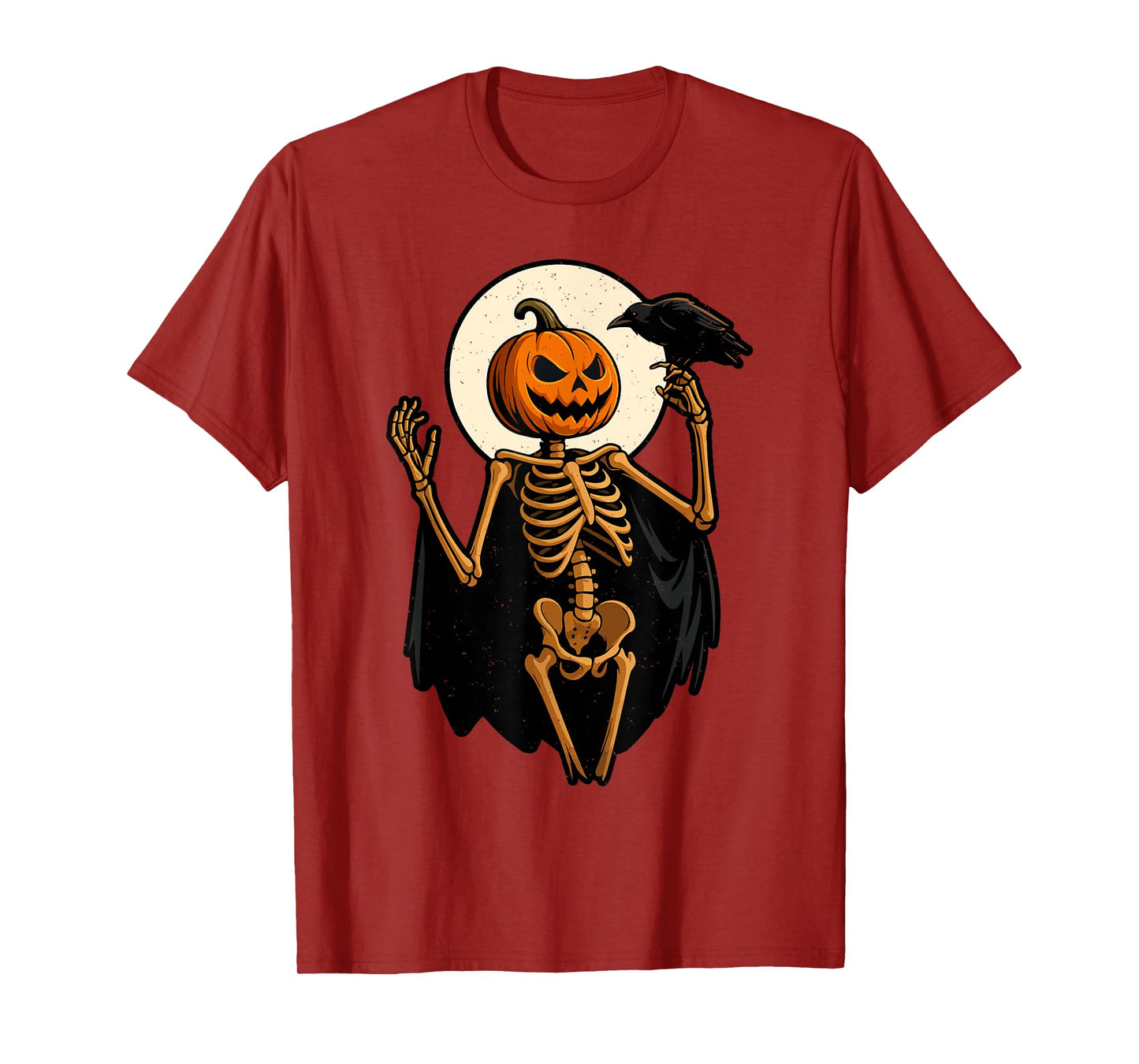 Pumpkin Skeleton Halloween Jack O Lantern Spooky Season T-Shirt