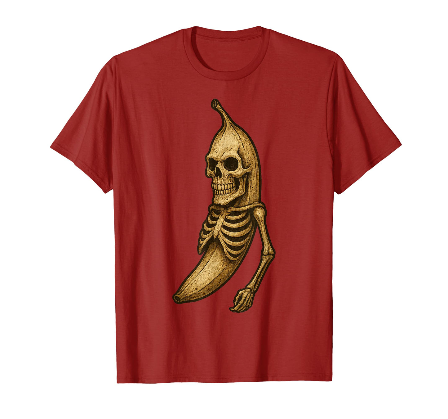 Skeleton Banana Design for Halloween Lovers and Fun Seekers T-Shirt
