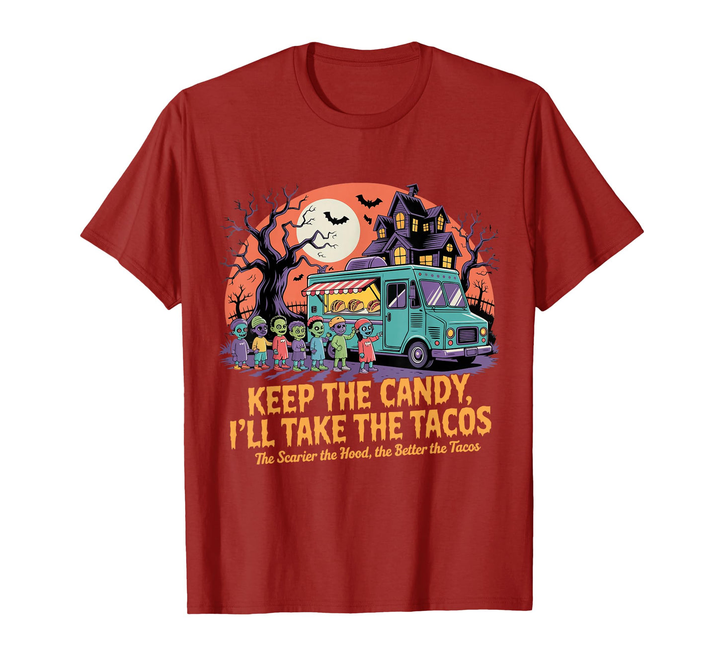 Keep The Candy I'll Take The Tacos, Halloween Ghost T-Shirt