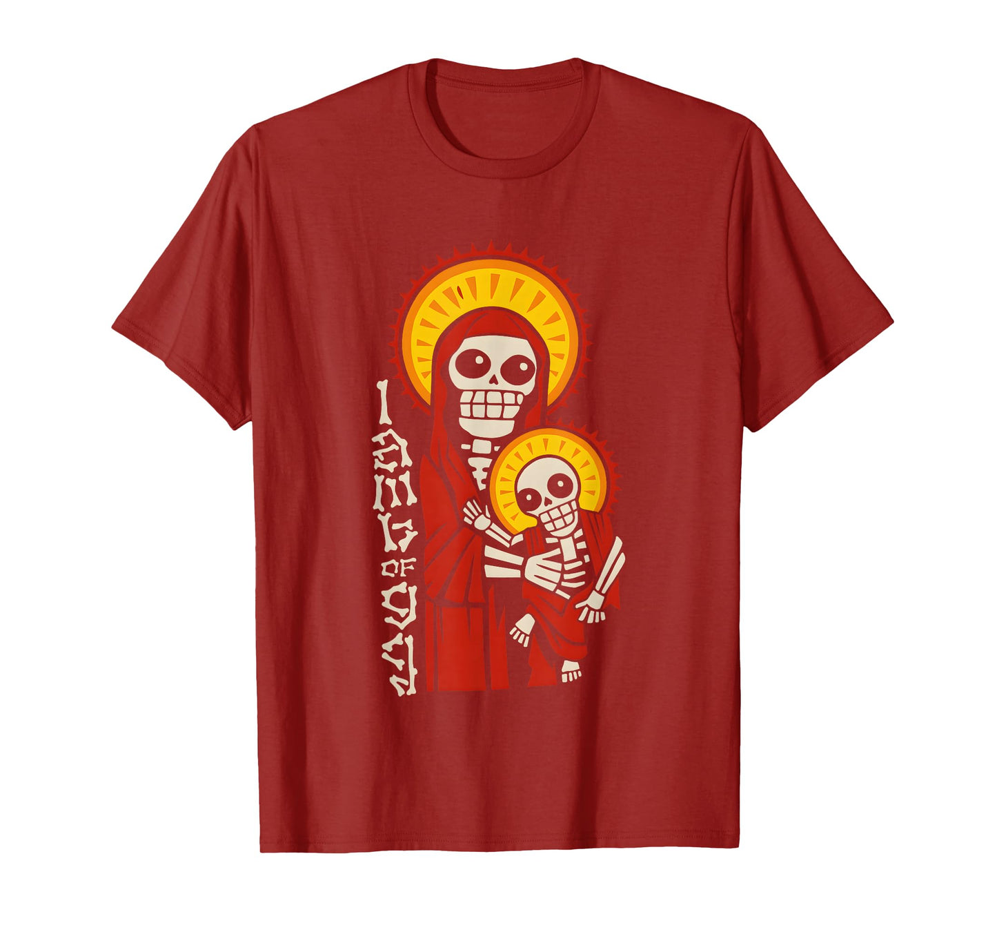 I Am The Lamb of God Skeleton Mother and Child T-Shirt