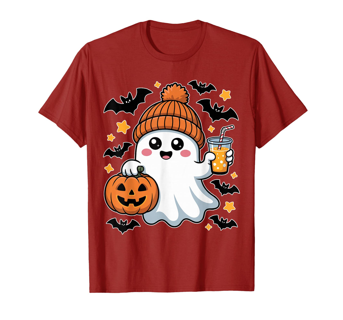 Funny Halloween Toddler Pumpkin Face Ghost Skeleto Cute T-Shirt