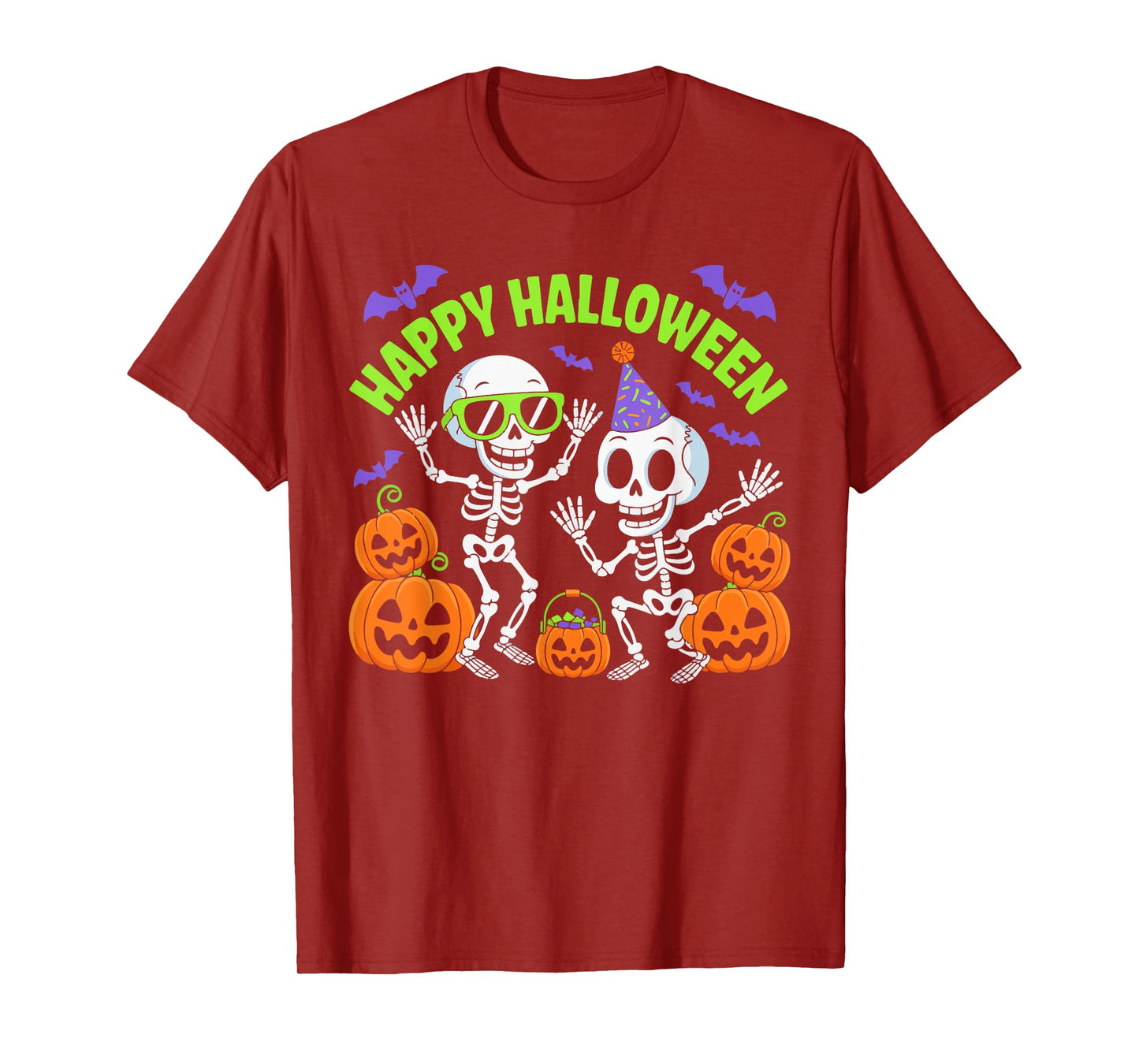 Halloween Party Skeletons Spooky Fun Graphic for Men Women T-Shirt