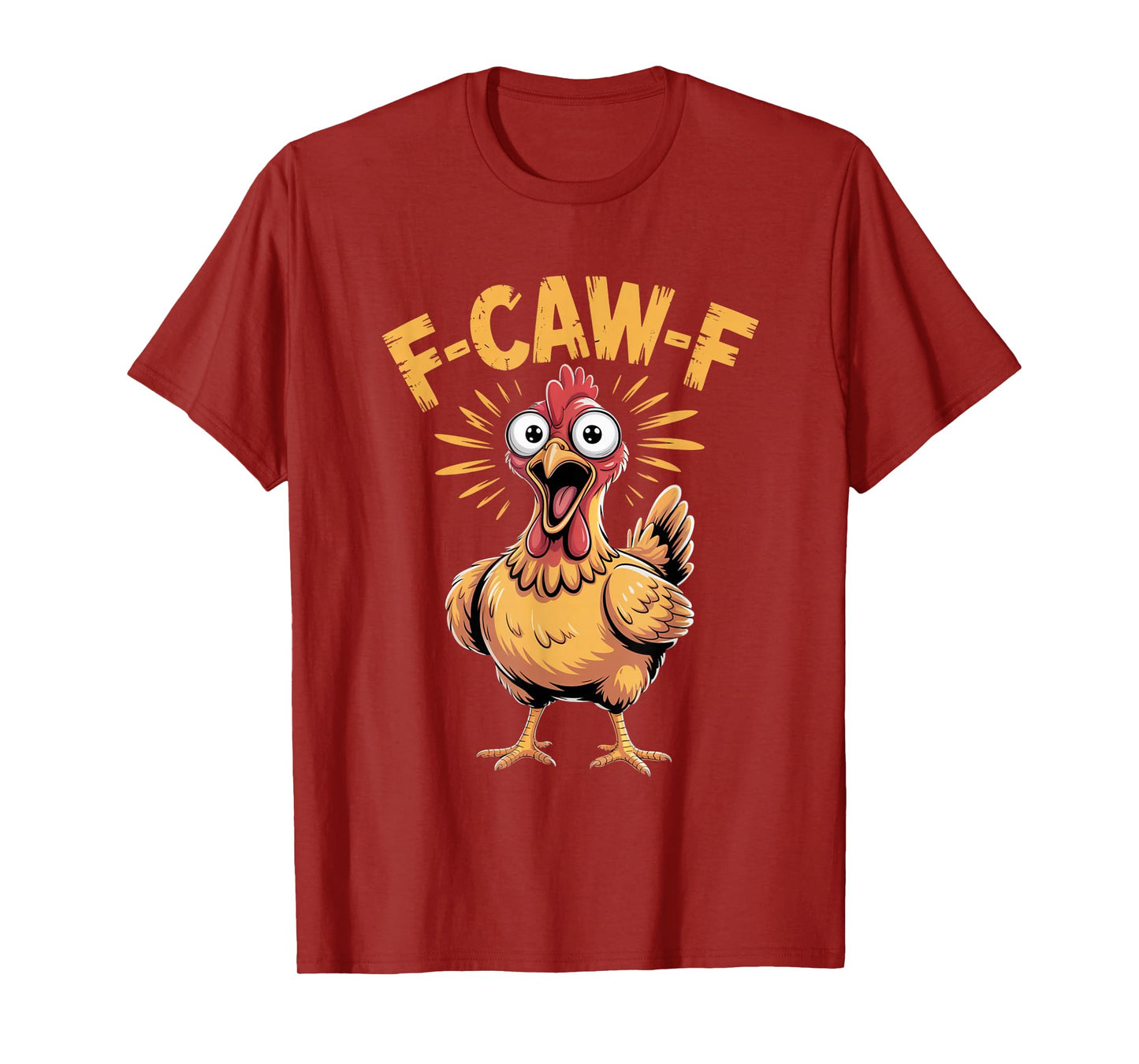 Halloween F Caw F Black Chicken Funny Crow T-Shirt