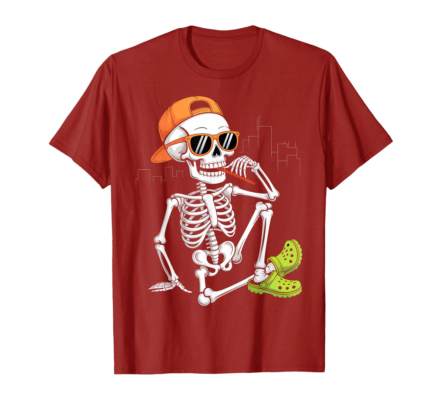 Halloween Skeleton Chilling Costume T-Shirt