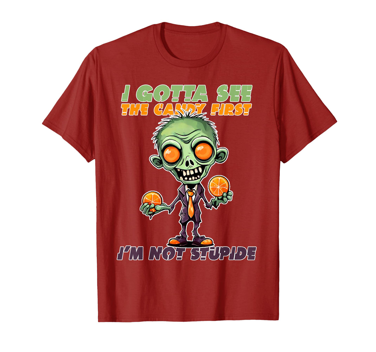 I Gotta See The Candy First Halloween, Skeleton, Zombie T-Shirt