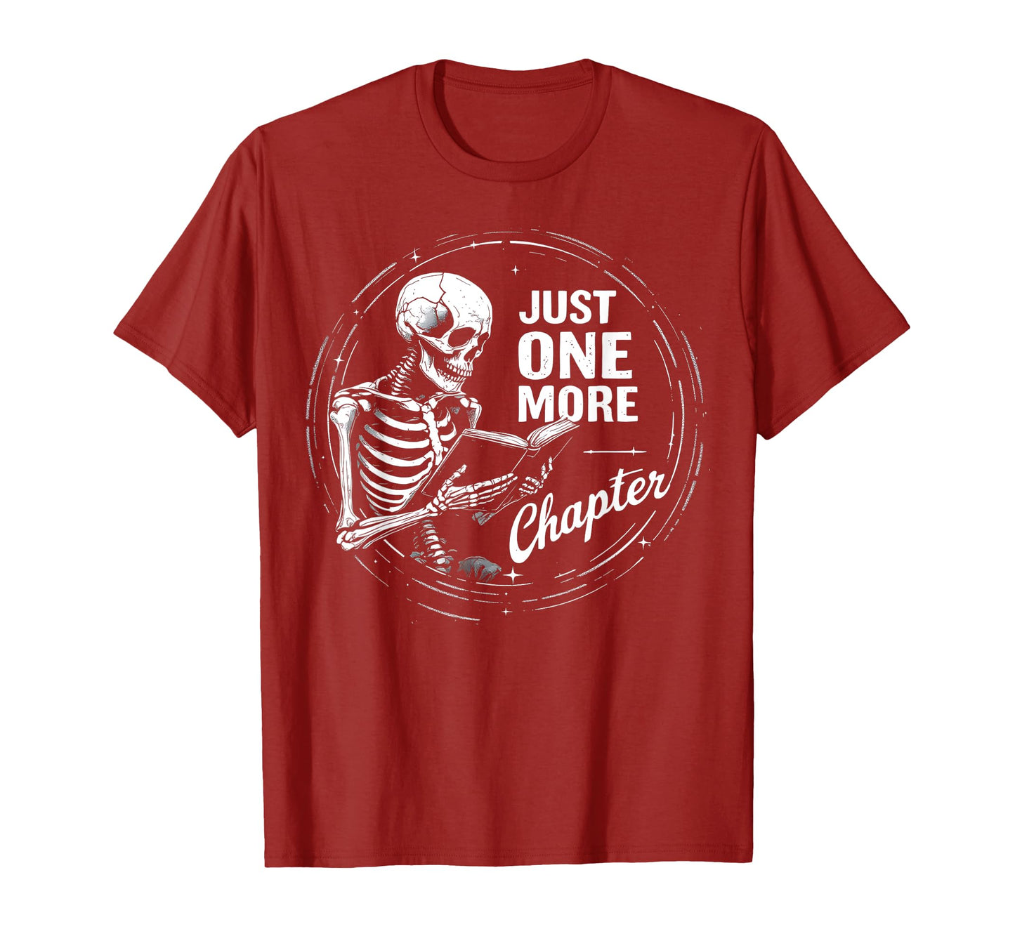 Bookworm Just One More Chapter Skeleton Halloween Costume T-Shirt