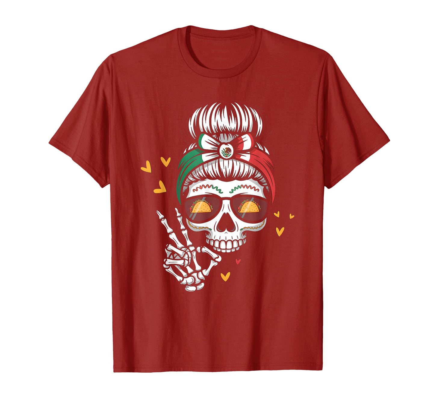 Skeleton Women Mexico Cinco De Mayo Mexican Independence Day T-Shirt