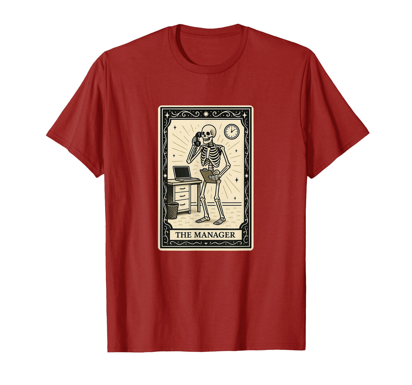 The Manager Tarot Card - Spooky Gothic Management Boss Work T-Shirt