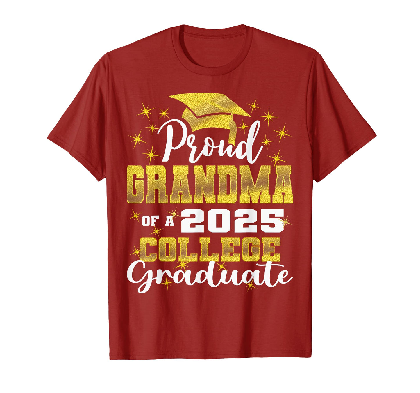 Proud Grandma of 2025 College Graduate Family 24 Graduation T-Shirt