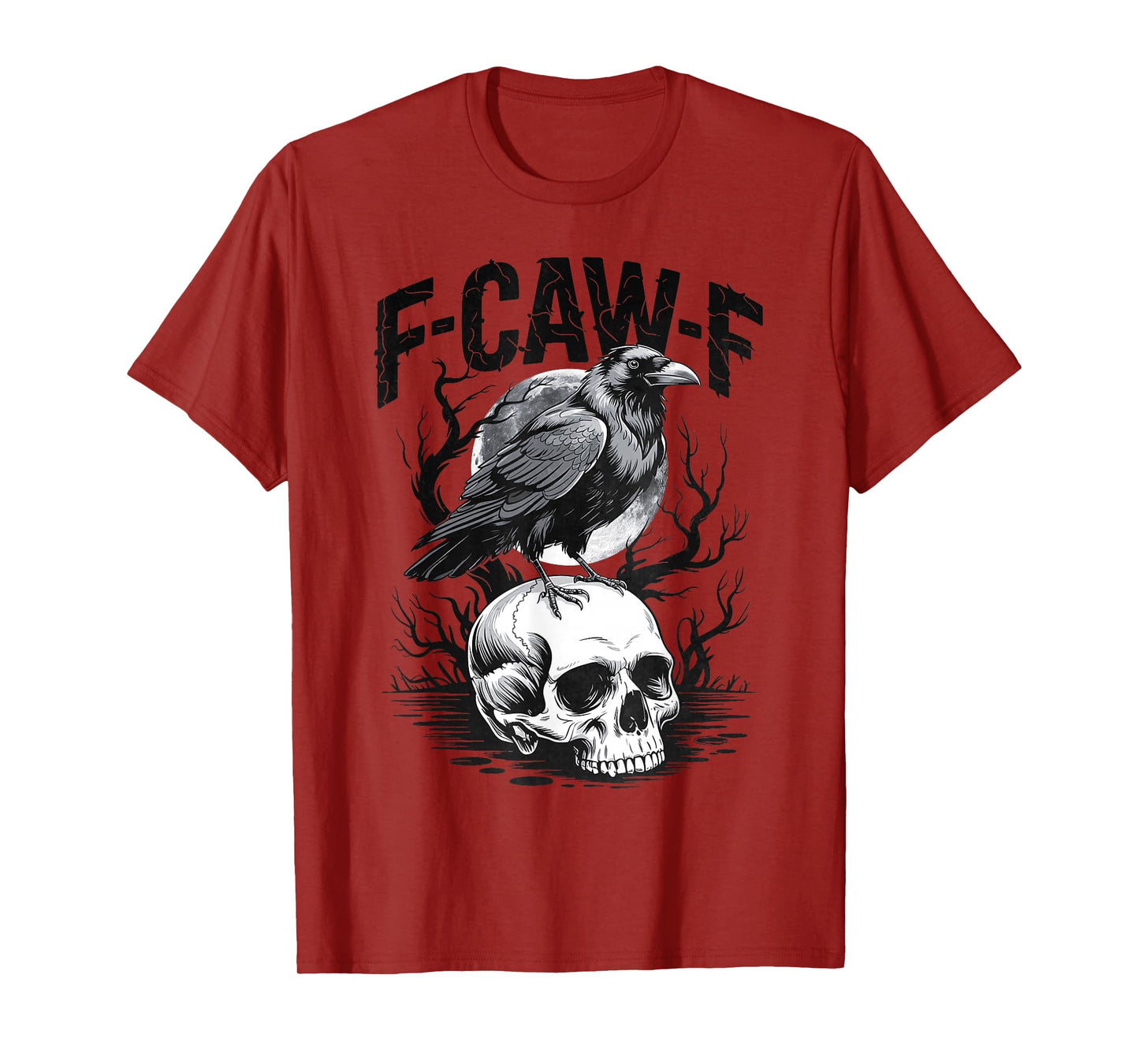Black Crow, F-Caw-F Black Bird Funny Crow F-Caw-F T-Shirt