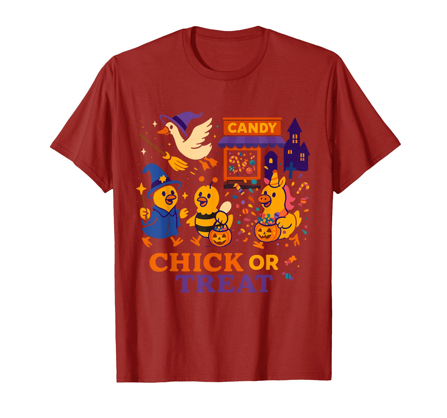 Chick or Treat Funny Halloween Candy Costume T-Shirt