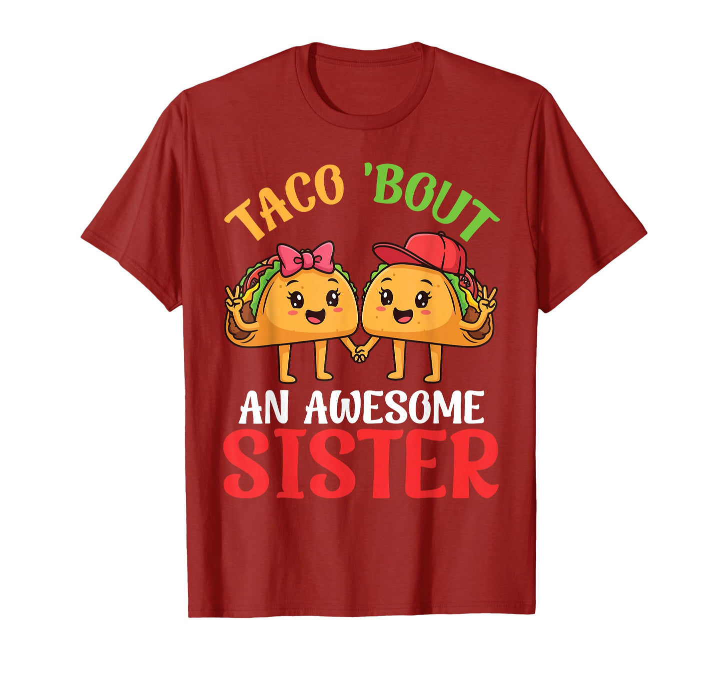 Taco Bout an Awesome Sister Taco with Bow Heels and Brother T-Shirt