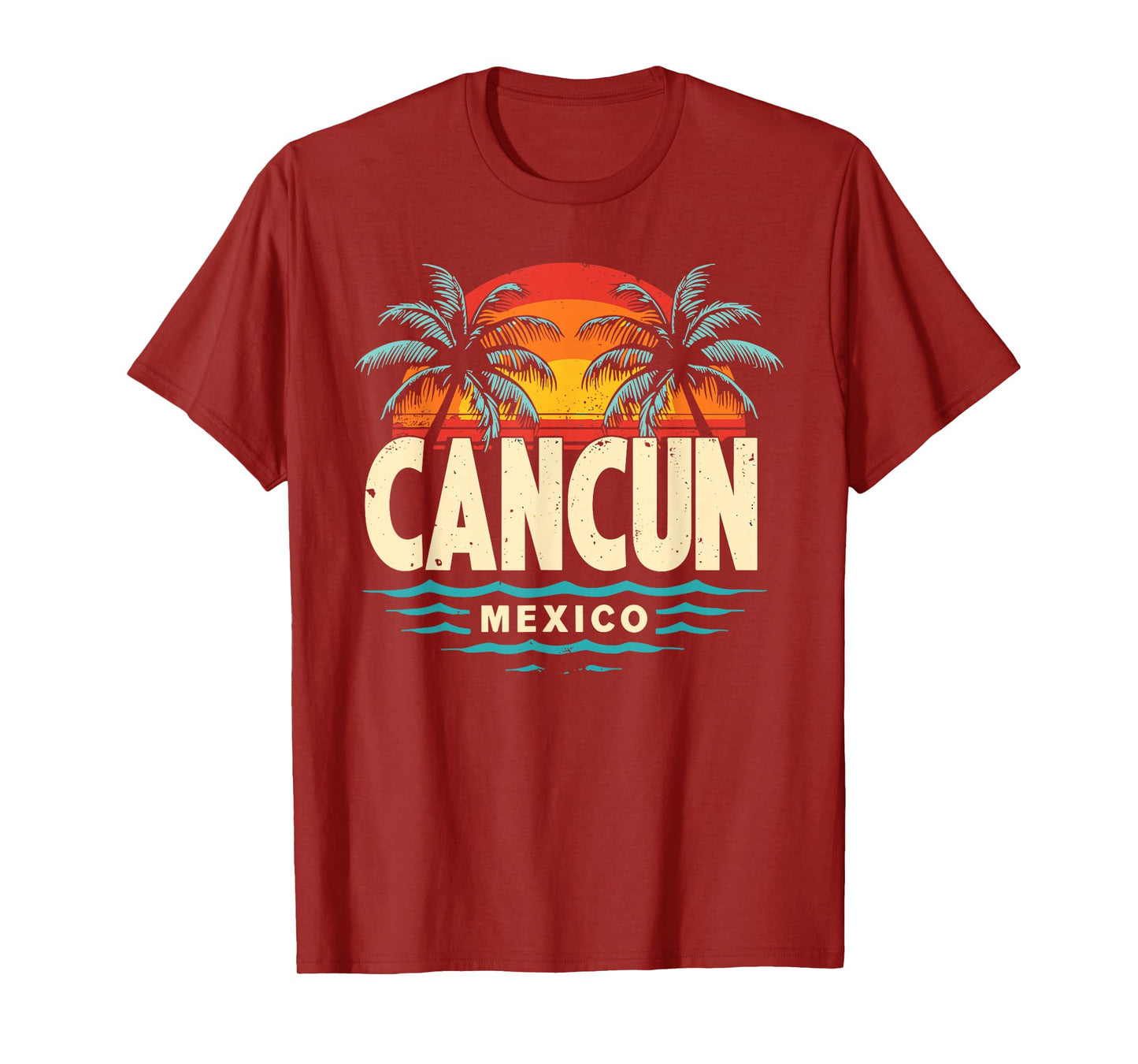 Cancun Mexico Shirt Retro Beach Souvenir Cancun Shirt Cancun T-Shirt